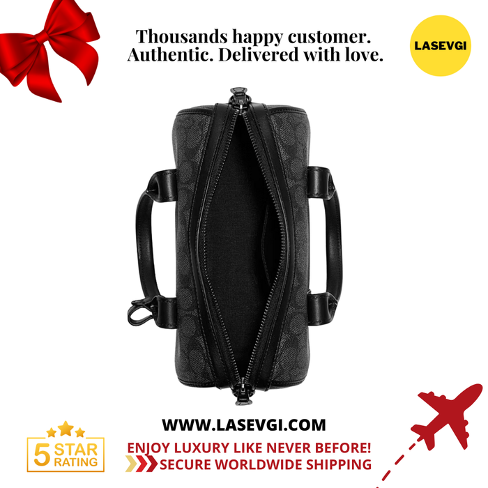 COACH Gotham Duffle 24 in Signature Black CA186