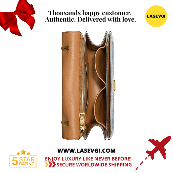 COACH Alie Shoulder Bag In Signature Chambray-Light Washed Denim Chalk