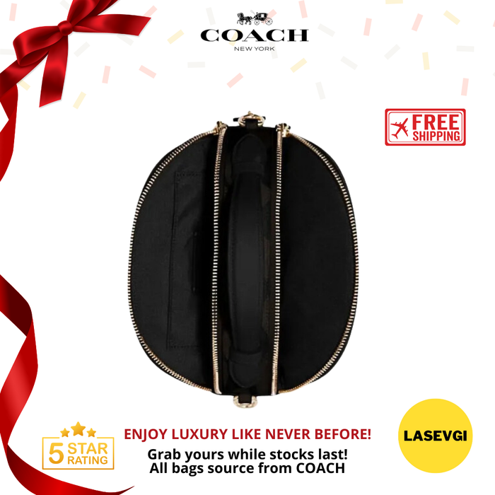 COACH Serena Satchel Crossgrain Leather in Black 1589