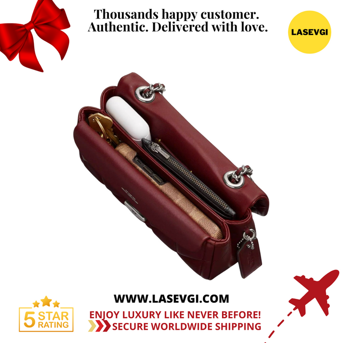 COACH Tabby shoulder bag in quilting 20 Dark Ruby