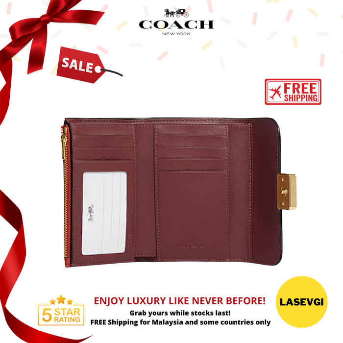 COACH Medium Grace Wallet in Red CC061