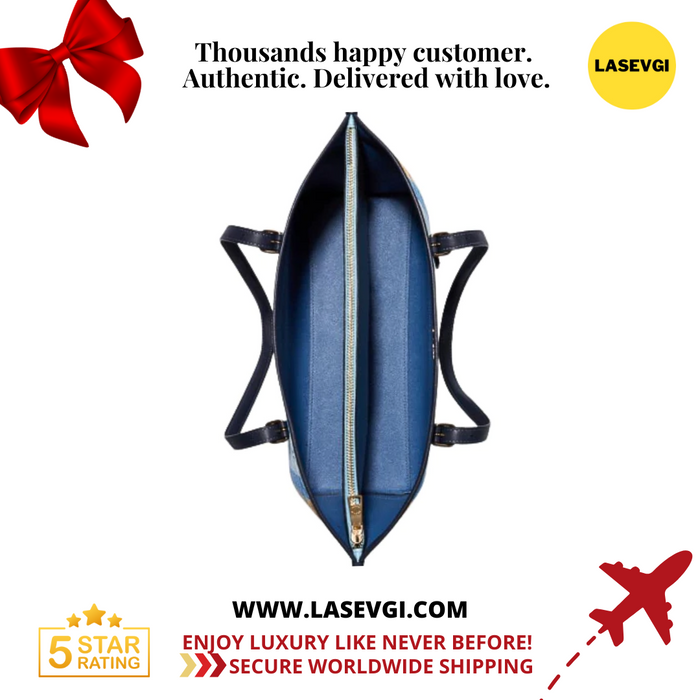 COACH Mollie Tote In Signature Jacquard With Stripes (C4088) Blue