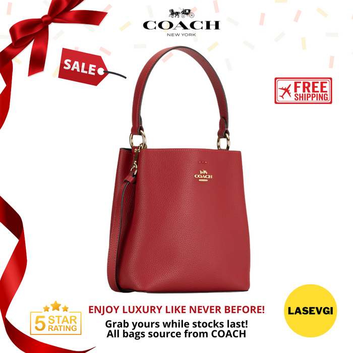 Coach Small Town Bucket Bag in Red Oxblood - 1011
