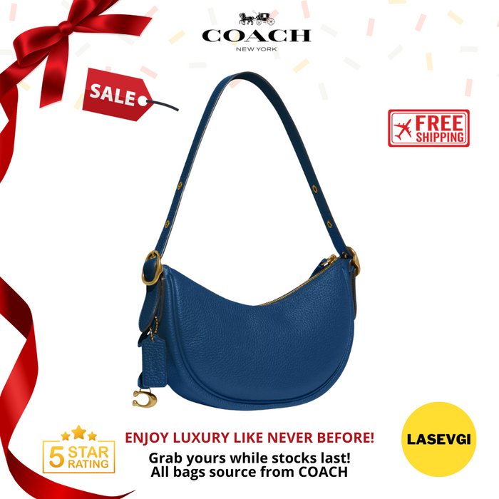 COACH Luna Shoulder Bag in Blue  - CC439