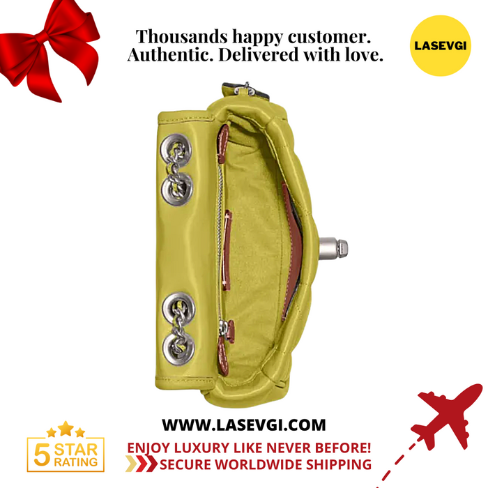 COACH Pillow Madison Shoulder Bag 18 in Quilting Lime