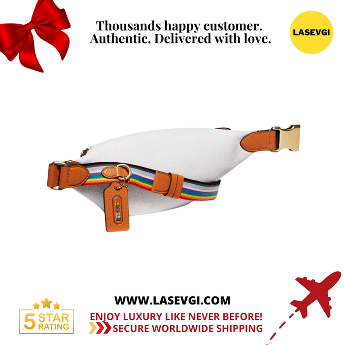 COACH Charter Belt Bag 7 With Patches Chalk Multi CA304