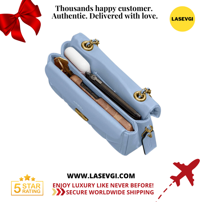 COACH Tabby shoulder bag in quilting 20 Light Blue