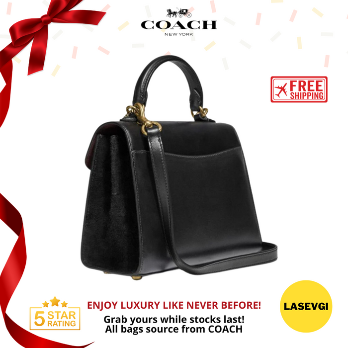 COACH Tabby Top Handle 20 in Signature canvas black 870