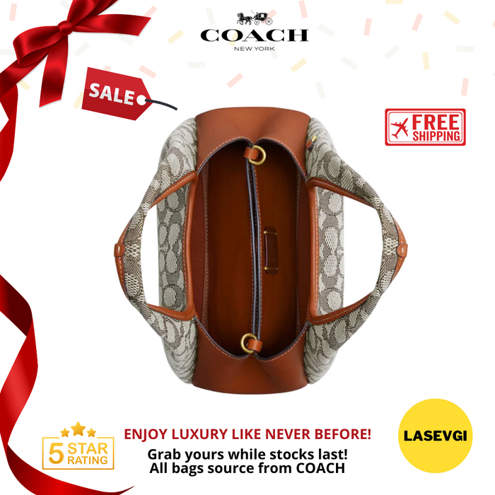 COACH Lana Shoulder Bag 23 In Signature Jacquard CM550