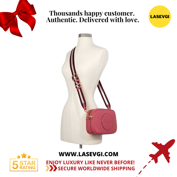 COACH Dempsey Camera Bag With Patc-Fuchsia/Rose