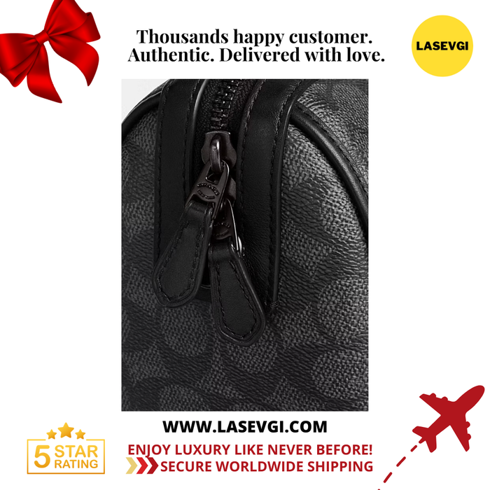 COACH Gotham Duffle 24 in Signature Black CA186