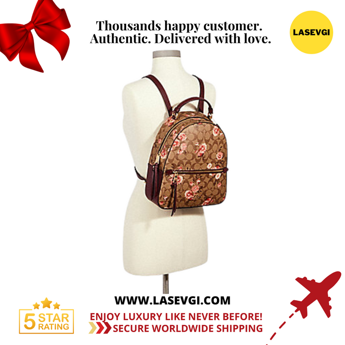 coach daisy print backpack COACH Jordyn Backpack In Signature Canvas With Prairie Daisy Cluster P — www.lasevgi.com