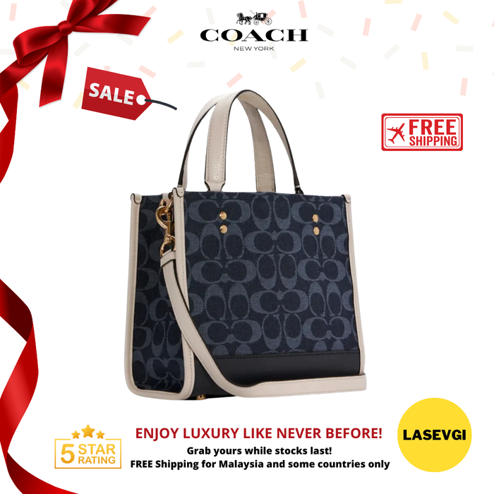 COACH Dempsey Tote 22 In Signature Jacquard With Coach Patch