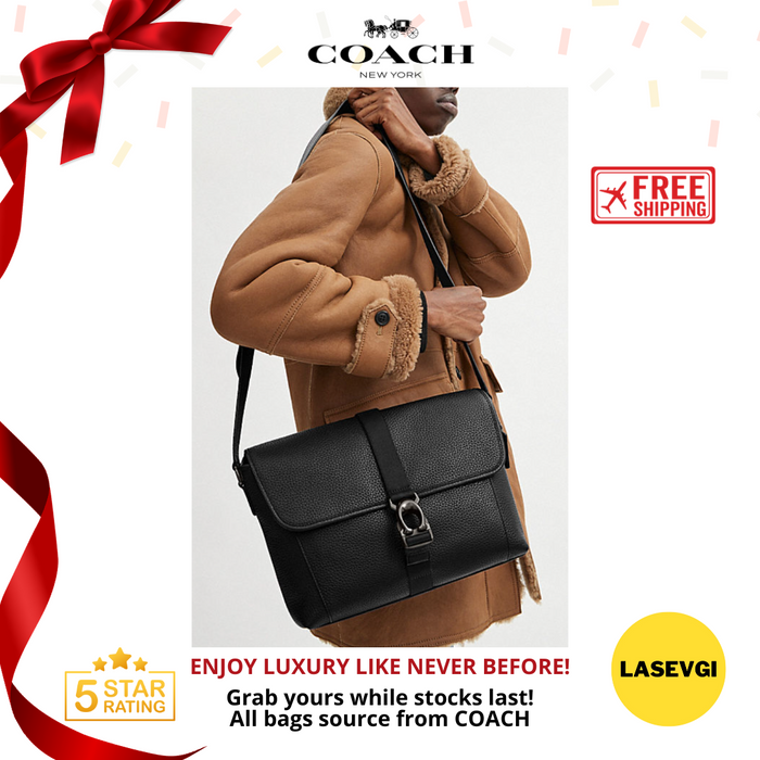 COACH Beck Messenger in Black CM379