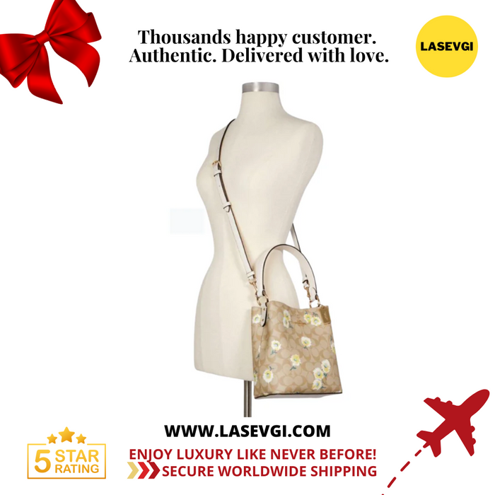 COACH Small Town Bucket Bag With Daisy Print