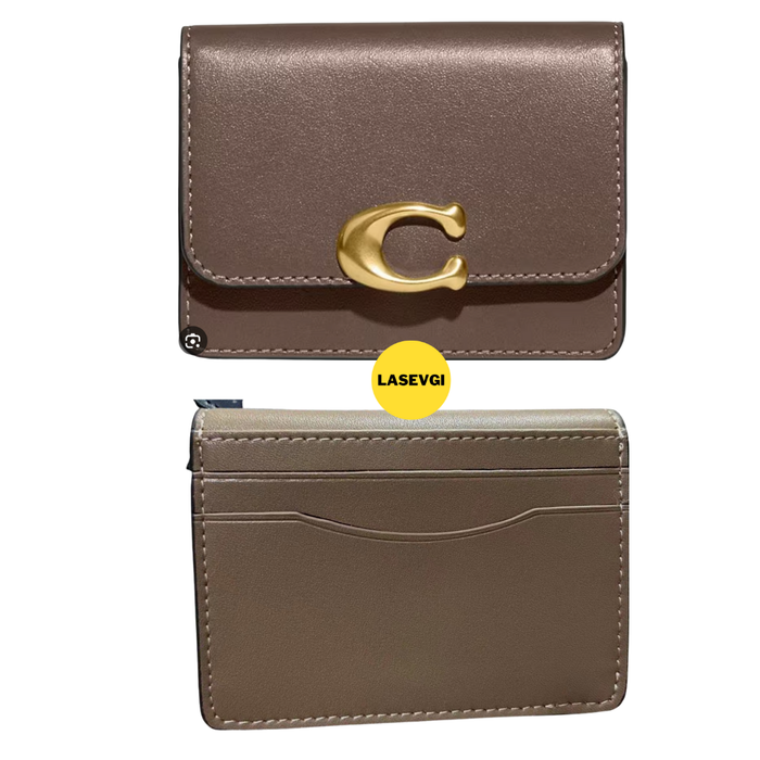 COACH Bandit Card Case Dark Stone CH825