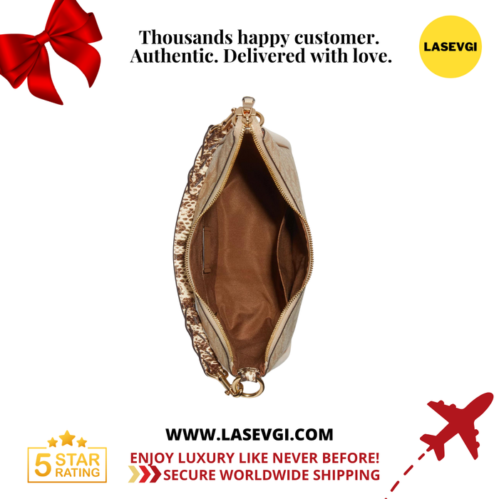 Coach Jules Hobo in Signature Canvas Light Khaki C9191