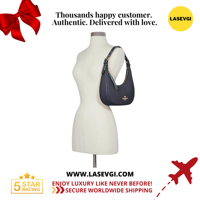 COACH Bailey Hobo With Whipstitch Navy C4108