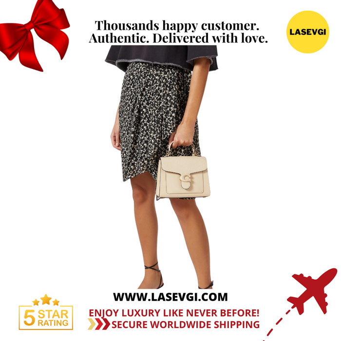 COACH Tabby Top Handle 20 Bag in Pebble Leather Chalk C0773