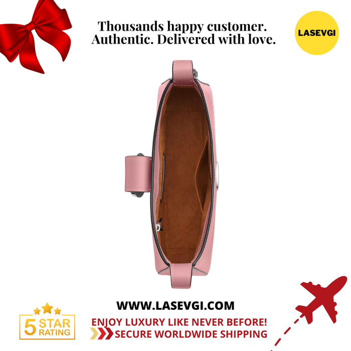 COACH Eliza Shoulder Bag in Silver/True Pink - CR533