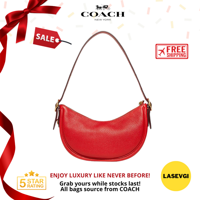 COACH Luna Shoulder Bag in Sport Red - CC439