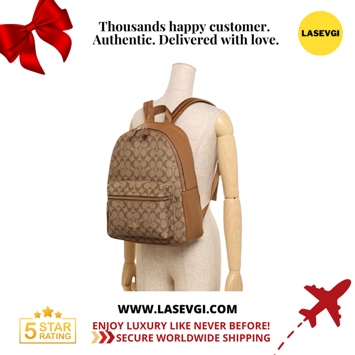 COACH Backpack Large Charlie Backpack In Signature Khaki / Saddle Brow — www.lasevgi.com COACH Backpack Large Charlie Backpack In Signature Khaki / Saddle Brow — www.lasevgi.com