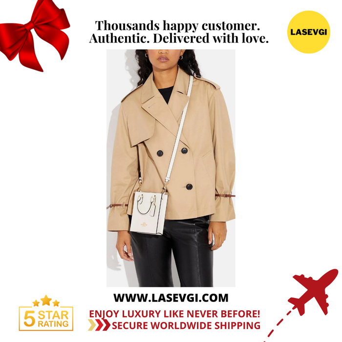 COACH North South Mini Tote in Chalk CJ500