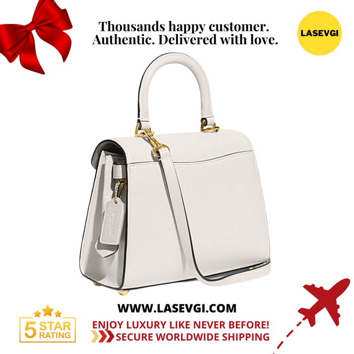 COACH Sammy Top Handle Bag in Chalk / White CH723