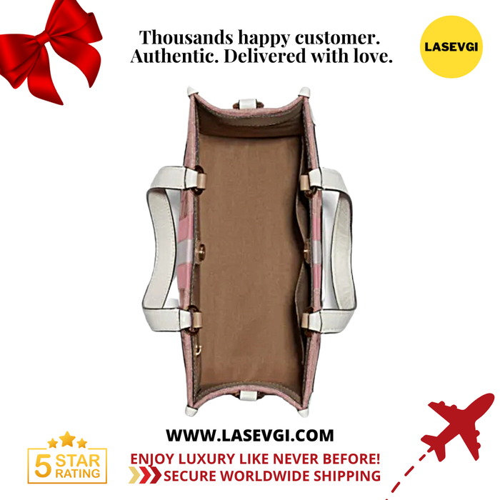 Coach Dempsey Carryall in signature jacquard with stripe and coach patch and heart charm C7685