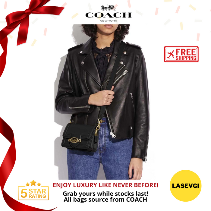 COACH Hero Shoulder Bag in black C8449