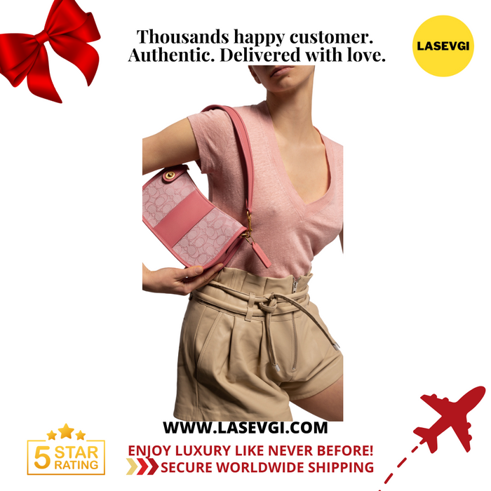 COACH Signature Swinger Shoulder bag leather Rose