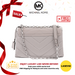 MICHAEL KORS Cece Chevron Quilted Leather Medium Crossbody Bag in Pearl Grey - 30T9G0EL8L