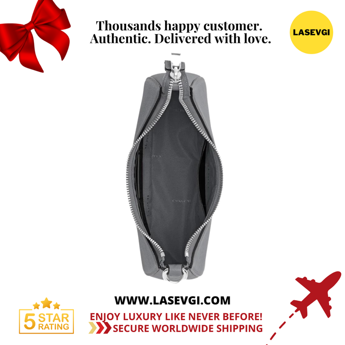 COACH Hobo Crossbody With Signature Canvas in Grey Blue - CJ842