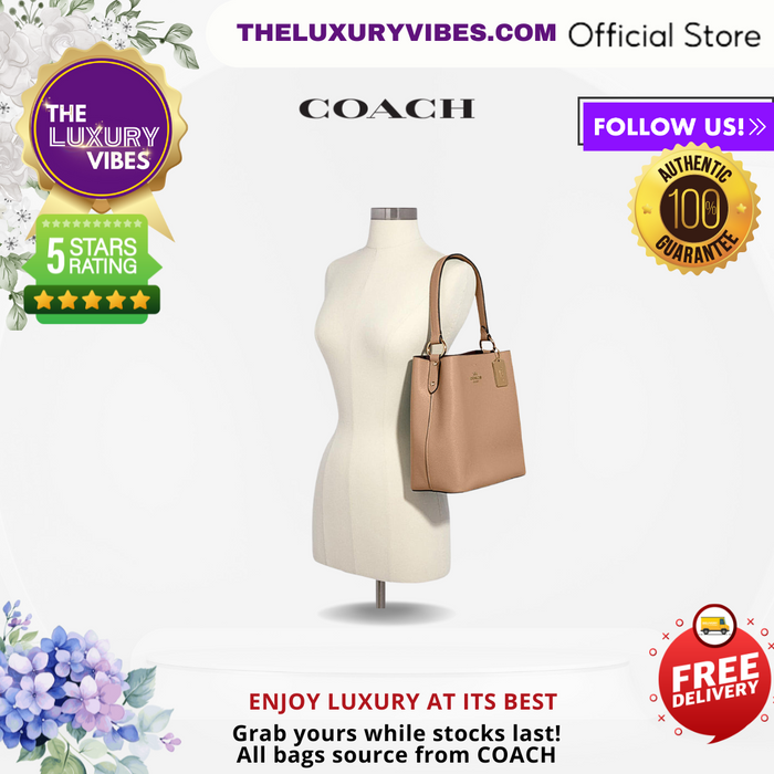 COACH Town Bucket Bag in Taupe