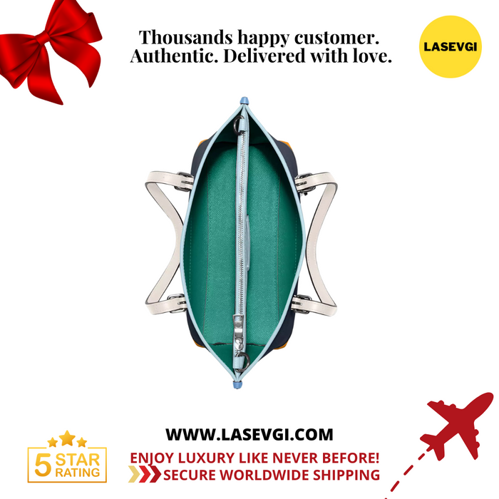 COACH Mollie Tote 25 in Colorblock Navy