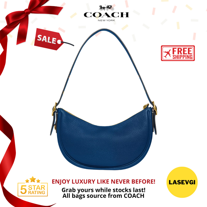 COACH Luna Shoulder Bag in Blue  - CC439