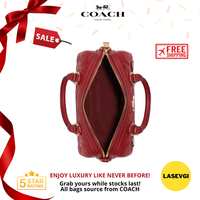 COACH Mini Rowan in Red - CC944