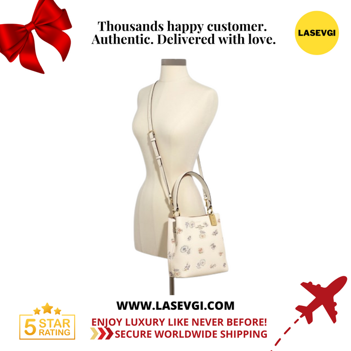 COACH Small Town bucket bag with Dandelion Floral Print