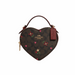 COACH Heart Crossbody In Signature Canvas With Heart Petal Print-Gold/Brown Multi