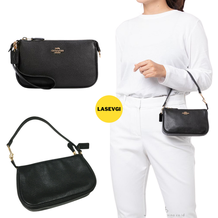 COACH Nolita 19 Crossgrain leather in black