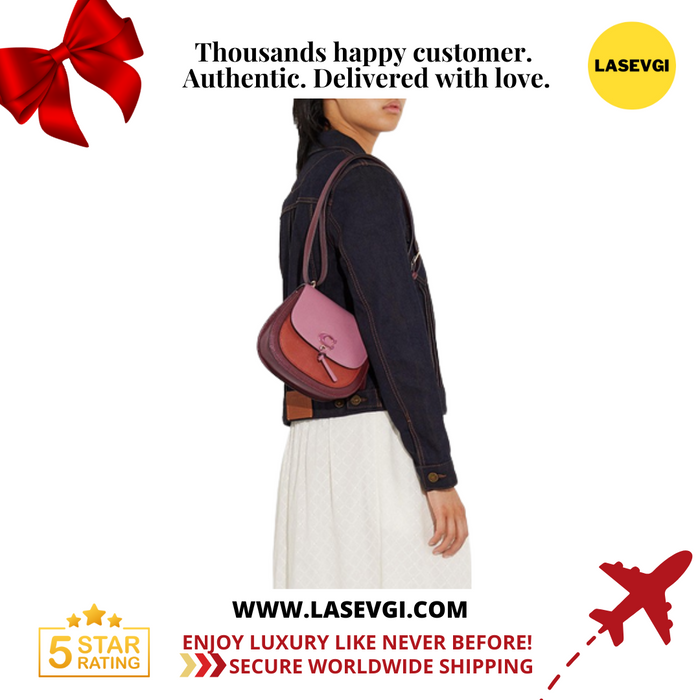 COACH Remi Saddle Bag In Colorblock-Rose Multi