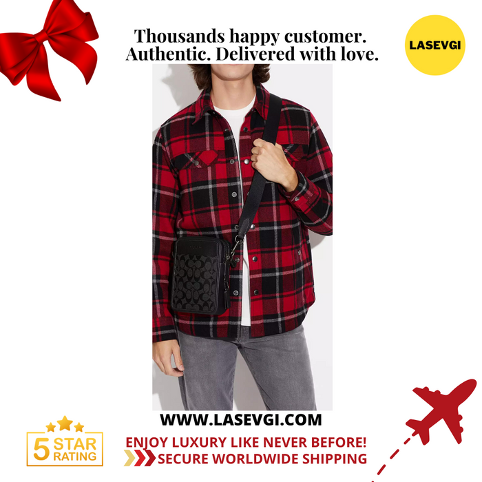 COACH Sullivan Crossbody in Signature Canvas Charcoal Black - CC009