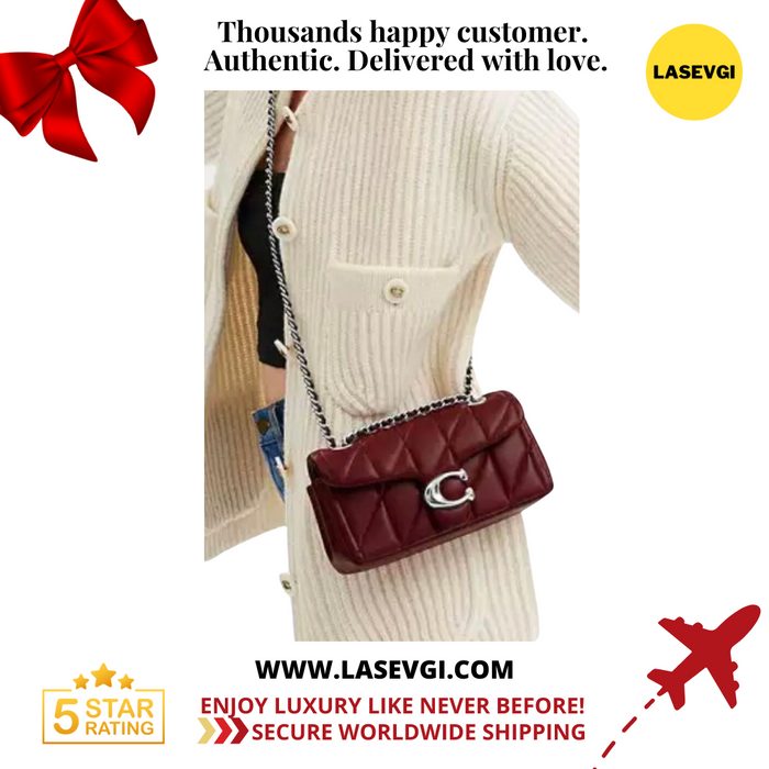 COACH Tabby shoulder bag in quilting 20 Dark Ruby