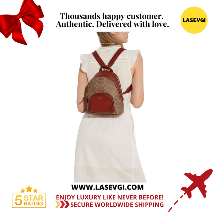 coach carrie backpack COACH Carrie Backpack 23 In Signature Canvas