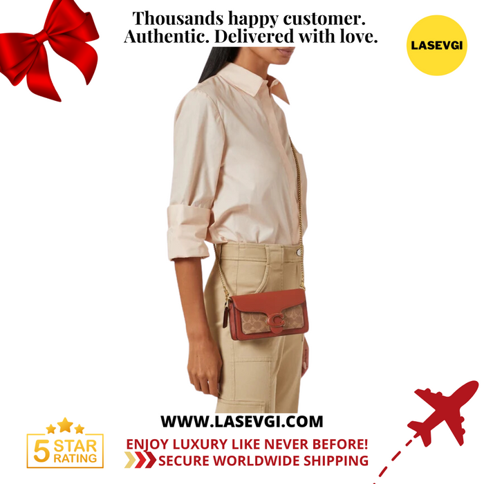 COACH Tabby Wristlet in Signature Canvas CK025