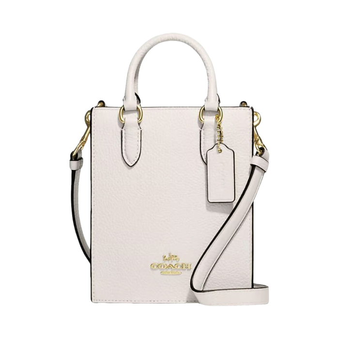 COACH North South Mini Tote in Chalk CJ500