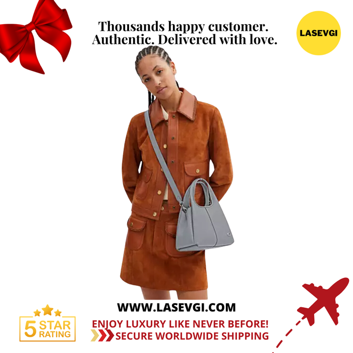 COACH Lana Shoulder Bag 23 in Grey Blue CM545