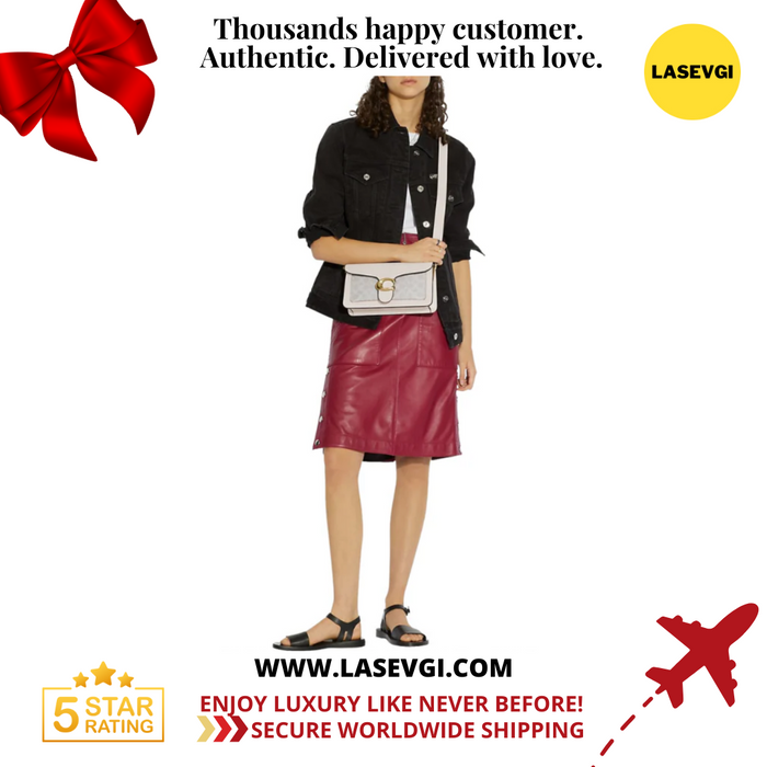 COACH Tabby Shoulder Bag 26 Signature White