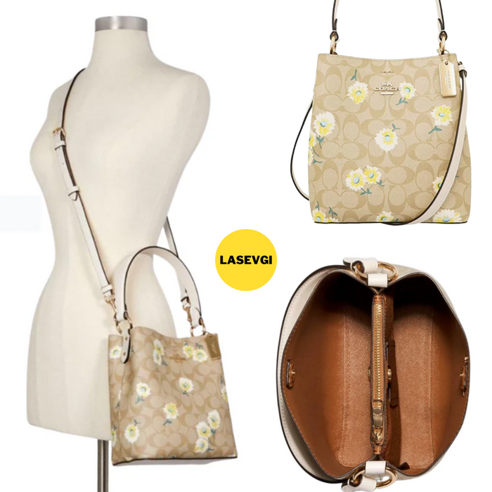 COACH Small Town Bucket Bag With Daisy Print
