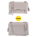 MICHAEL KORS Cece Chevron Quilted Leather Medium Crossbody Bag in Pearl Grey - 30T9G0EL8L